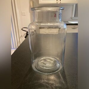 Hurricane clear glass vase_ flowers or candles